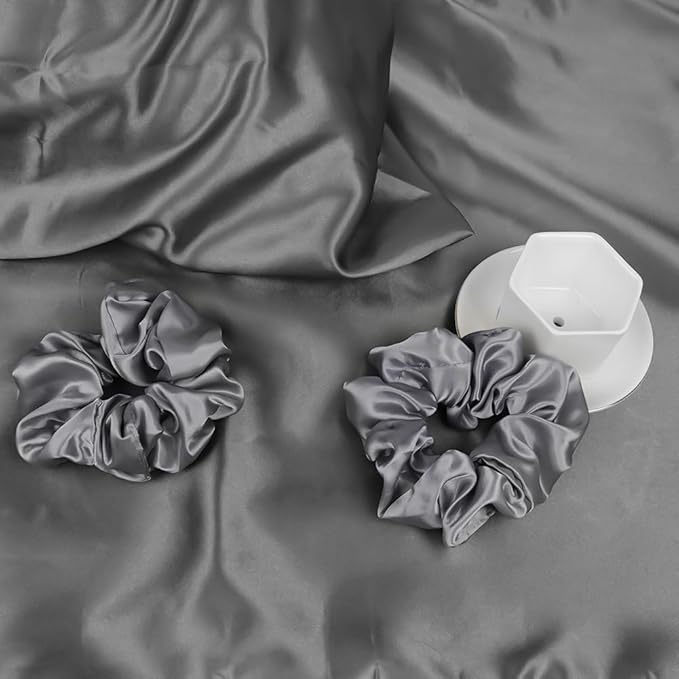 AUAUY 2 Pack Satin Silk Pillowcase, 19.69x31.50in Silk Pillowcases - Image 8