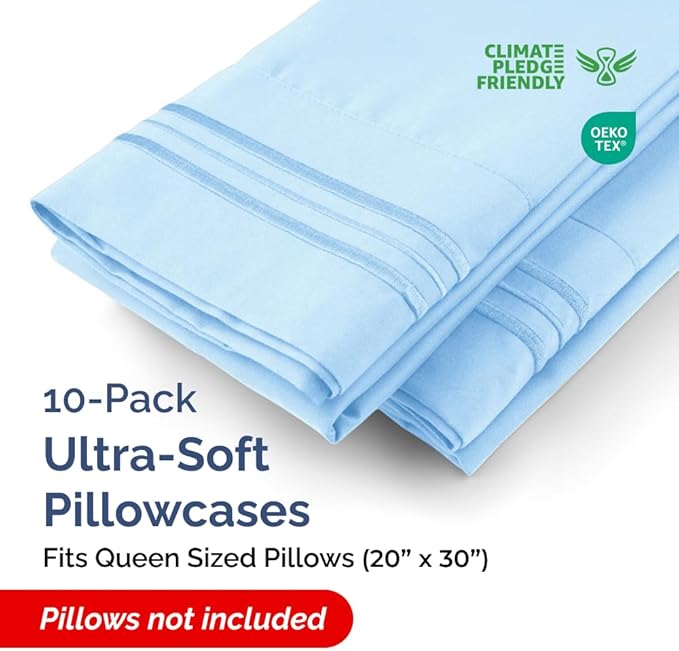 Queen Pillow Cases Set of 10 - Image 2