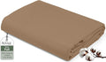 Royale Linens 100% Organic Cotton Full Flat Sheet Only by ROYALELINENS