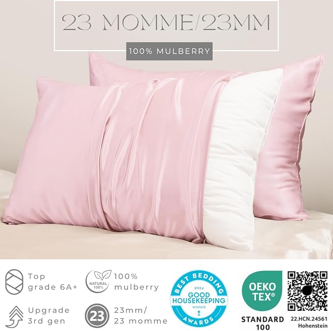 PROMEED 100% Silk Pillowcase Set of 2 - Image 2