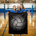 Volleyball Blanket Gift for Boy Girl, Volley Ball Sport Throw Lightweight Super by Padumuttara