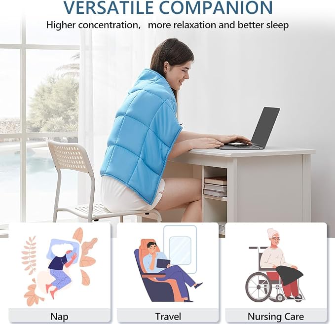 L'AGRATY Weighted Lap Pad 7lb: Small Weighted Blanket - Image 7