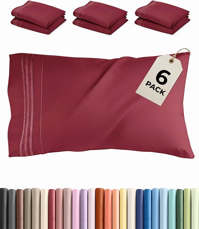 Standard Pillow Cases Set of 6 by CGKUnlimited