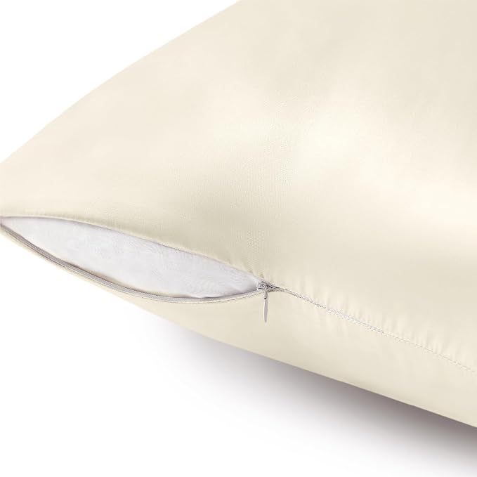 BEDELITE Satin Pillowcase with Zipper, Super Soft and Cooling Similar to Silk - Image 5