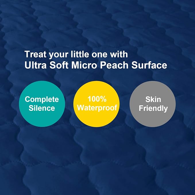 Pack and Play Mattress Protector Sheets Fitted Waterproof Pack and Play - Image 2