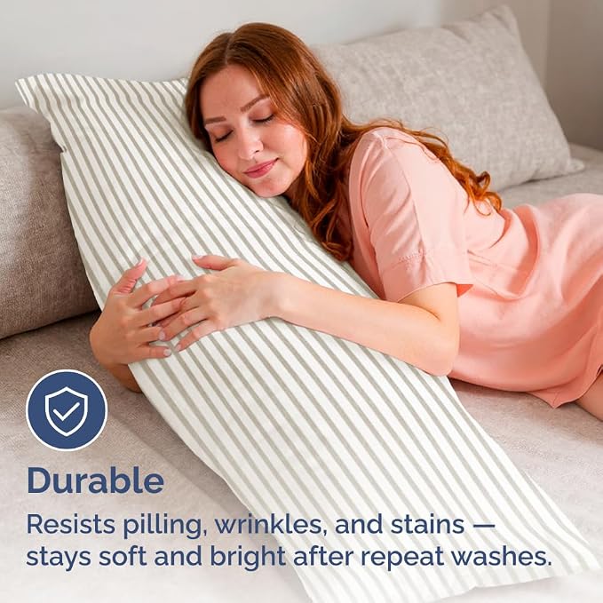 Body Pillowcases Set of 4-20x54 Long Body Pillow Case - Image 4