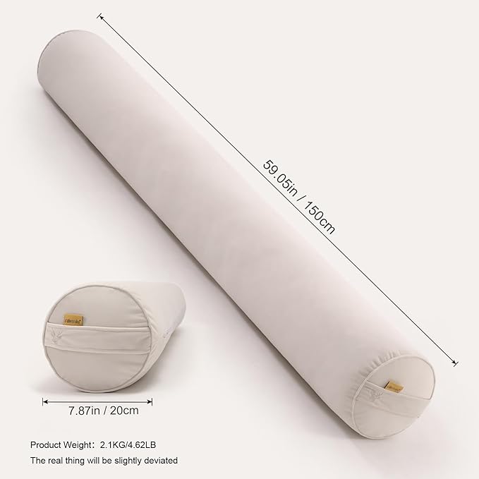 Body Pillow for Adults, Long Round Pillow, Big Cylindrical Pillow, Large Full - Image 2