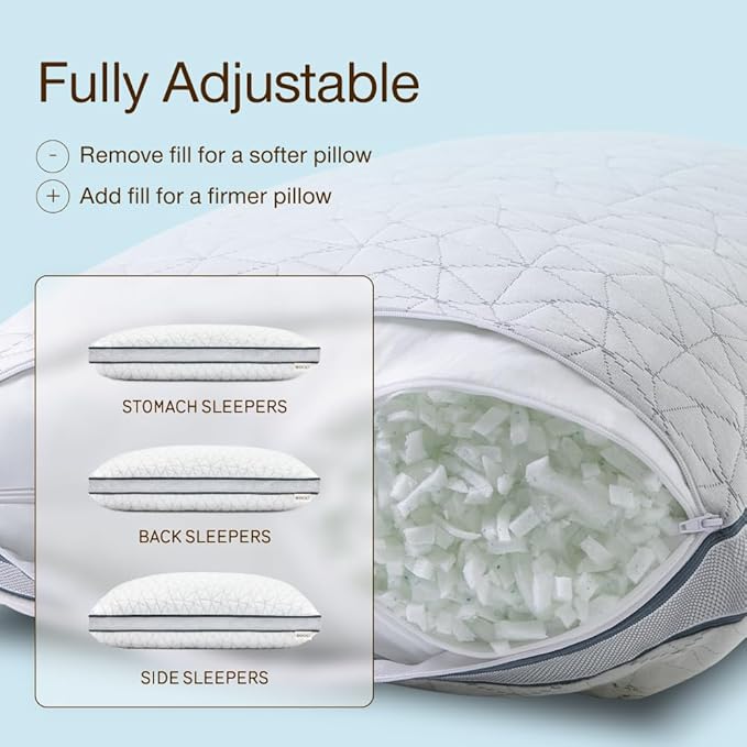 Coop Home Goods Eden Cool Adjustable Pillow, King Size - Image 2