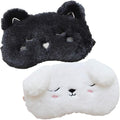Shinywear 2 Pcs Cute Sleepping Eyemask Black Cat & White Dog Animal Cartoon by Shinywear
