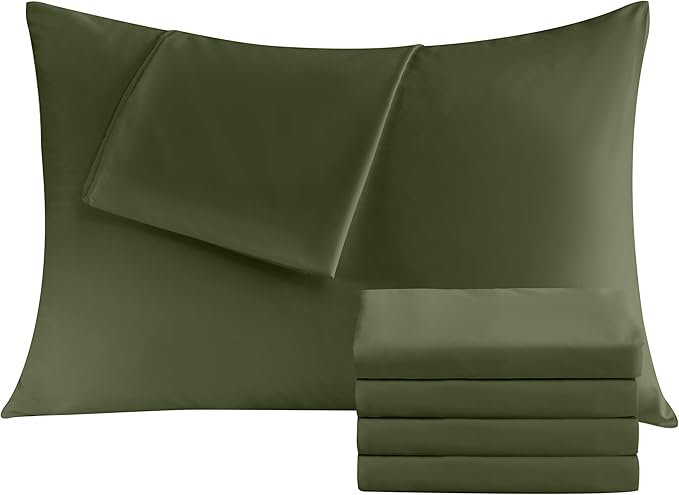 Pillowcases Standard 4 Pack, 20x26 Pillow Cases by Culve