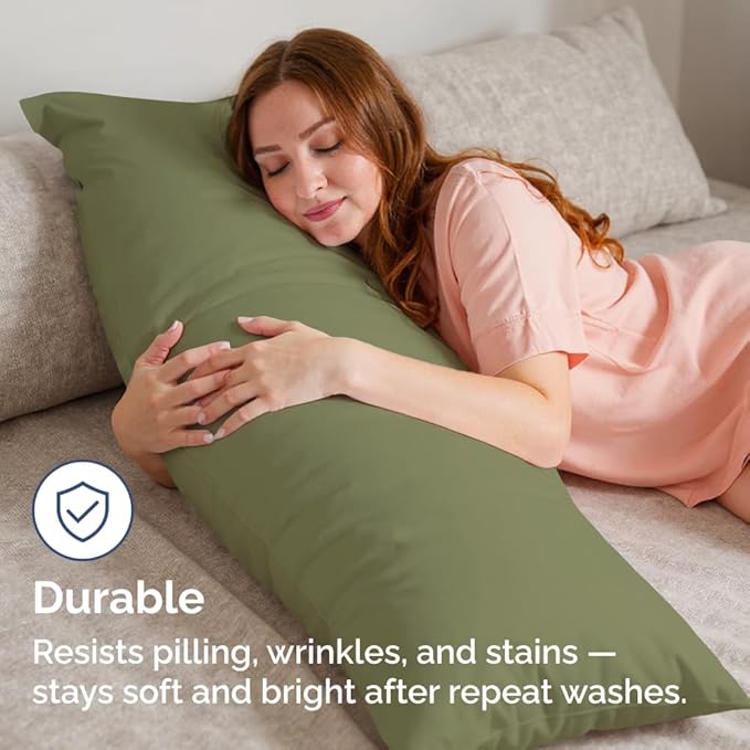 Body Pillowcases Set of 2-20x54 Long Body Pillow Case - Image 4