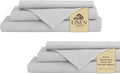 Linen Home 100% Cotton Percale Sheet Set Pack of 2, Queen Size, Deep Pocket by LINENHOME