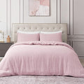 DAPU Pure Linen Duvet Cover Set, 100% Yarn-Dyed French Linen, Breathable and by DAPU