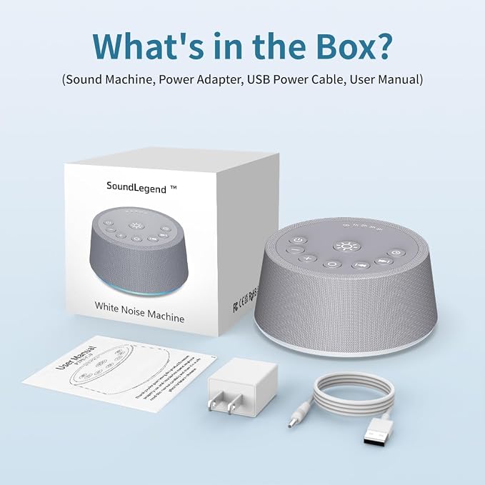 SoundLegend Sleep White Noise Sound Machines 32-Level Volume 30 Sounds 12 - Image 8