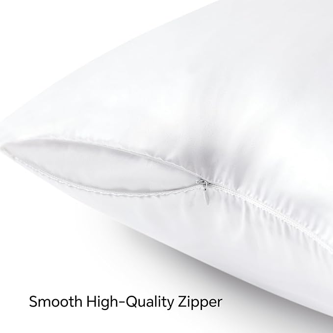 BEDELITE Satin Pillowcase with Zipper, Super Soft and Cooling Similar to Silk - Image 5