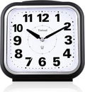 Tinload 5.5" Large No Ticking Analog Alarm Clock, Silent Readable by Tinload