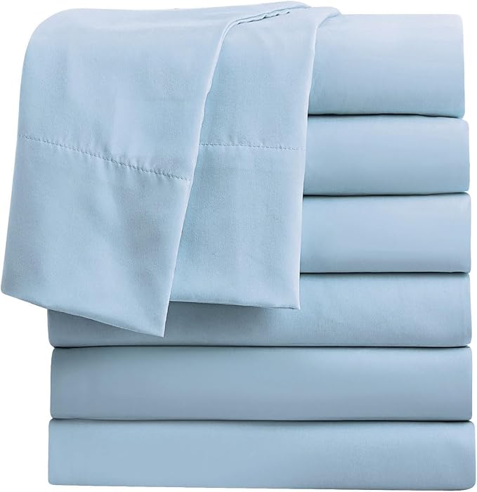 FreshCulture Queen Flat Sheets Only, Soft Microfiber Bedding Sheets by FreshCulture