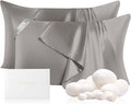 THXSILK Set of 2 100% Mulberry Silk Pillowcases by THXSILK