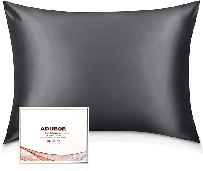 Adubor Silk Pillowcase Silk Pillow Case 2 Pack by Adubor