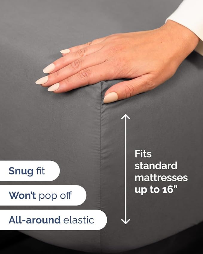 Cal King Size Fitted Bed Sheet - Image 3