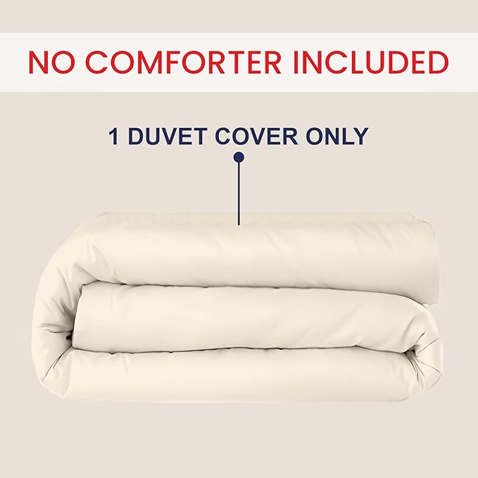 Kotton Culture 1 Pc Duvet Cover Queen Size/Full Size-100% Egyptian Cotton 600 - Image 2