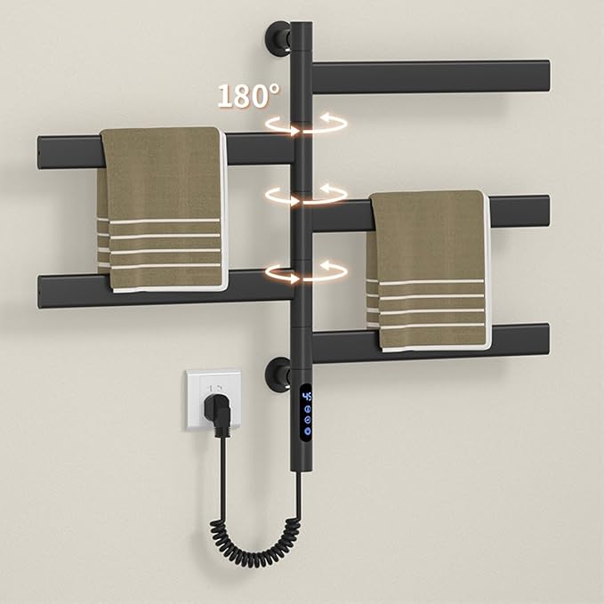 Smart Rotating Heated Towel Rack - Image 9