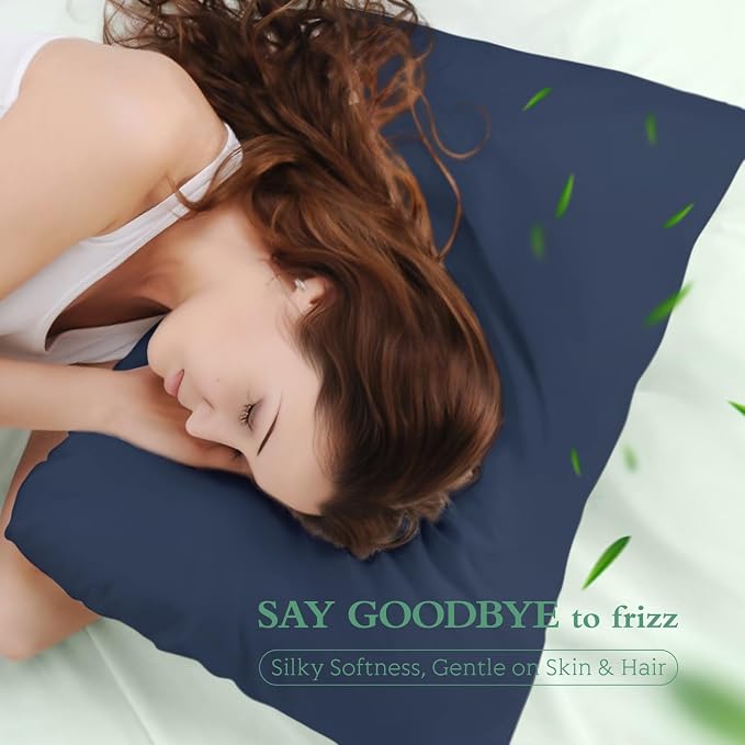 Cooling Pillowcases Standard Size Set of 2, Viscose Derived from Bamboo - Image 5