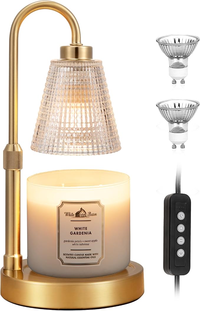 Big Gold Candle Warmer Lamp - Image 8