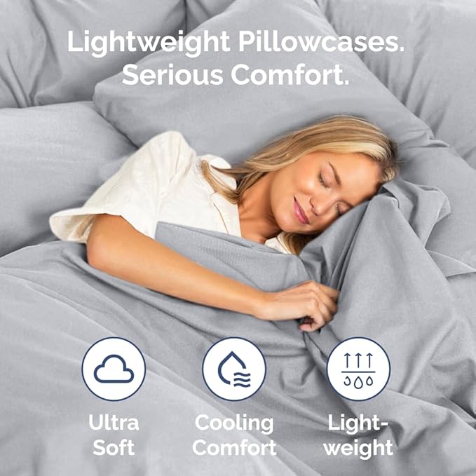 Body Pillowcases Set of 2-20x54 Long Body Pillow Case - Image 3