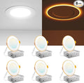 Amico 6 Pack 4 Inch 5CCT LED Recessed Ceiling Light by Amico