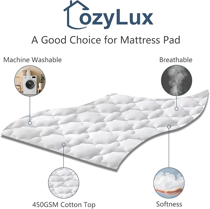 CozyLux Twin Mattress Pad - Image 3
