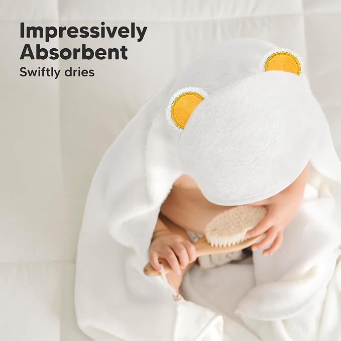 KeaBabies Hooded Baby Towel for Newborn - Image 5