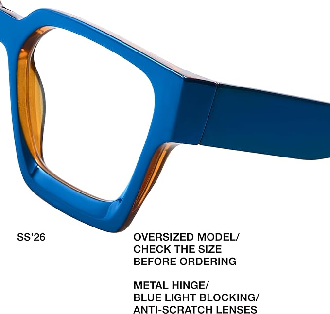 livho Oversized Eyewear Frame for Woman and Men - Image 3