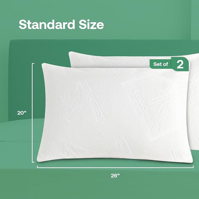 Premium Standard 20''x 26'' Waterproof Pillow Protector Covers - Image 4