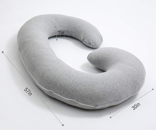 1 MIDDLE ONE Pregnancy Pillow, C Shaped Full Body Pillow - Image 2