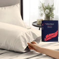 100% Egyptian Cotton Pillow Cases Standard/Queen Size Set of 2 by AshtonSheets