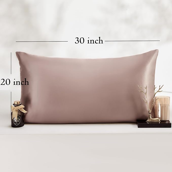 Queen Satin Pillowcase for Hair 2pc, Similar to Silk Pillow Cases, Easier Care - Image 6