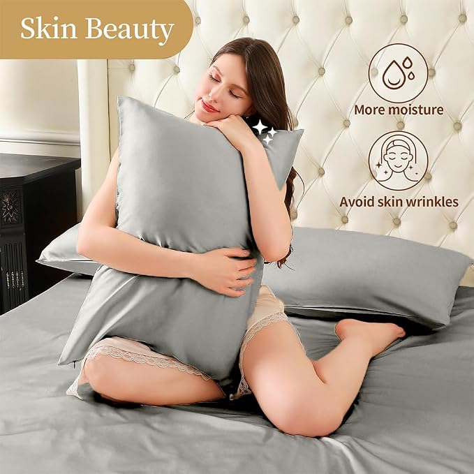 Mulberry Silk Pillowcase for Hair and Skin Queen Size 20"X 30" - Image 7