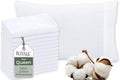 Royale Linens White Cotton Pillow Cases Queen Size Set of 12 by ROYALELINENS