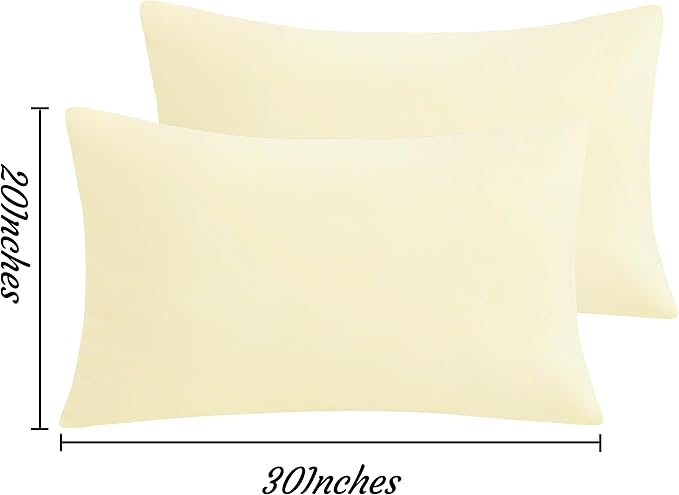NTBAY Queen Pillow Cases Set of 2, 2 Pack Brushed Microfiber 20x30 Pillow Cases - Image 3
