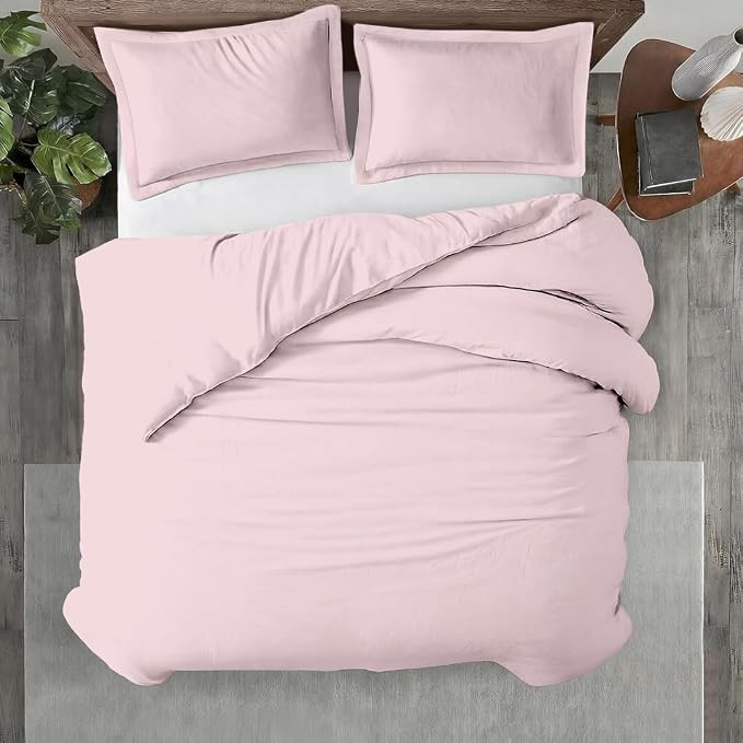 Kotton Culture 3 Pc Duvet Cover King Size Set-100% Egyptian Cotton 600 Thread by KottonCulture
