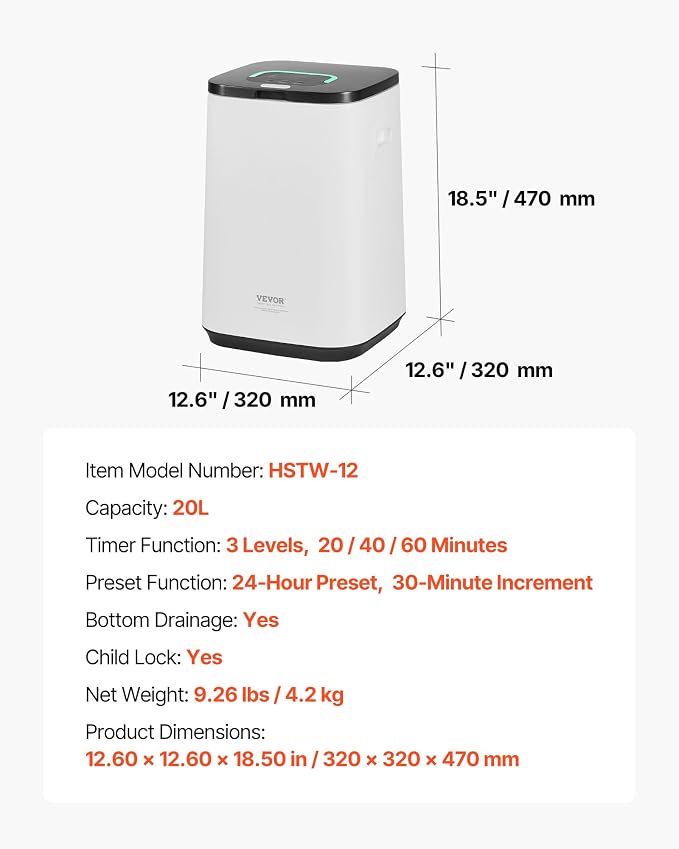 VEVOR Towel Warmers for Bathroom, Towel Warmer Bucket - Image 7