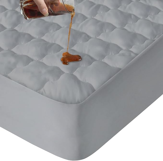 Twin Extra Long Mattress Protector Pad Waterproof Quilted, Breathable & Cooling by SpringspiritBedding