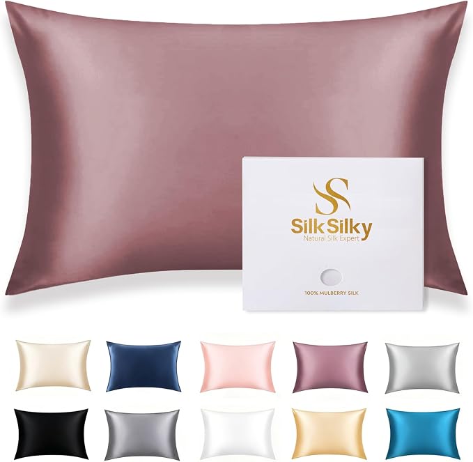 SilkSilky 100% Mulberry Silk Pillowcase by SilkSilky