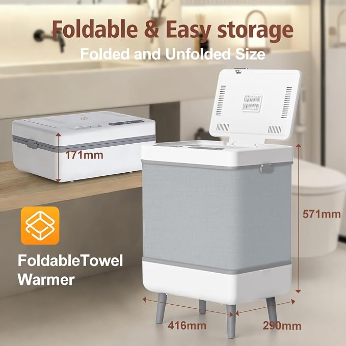 35L Foldable Towel Warmer Bucket - Image 5