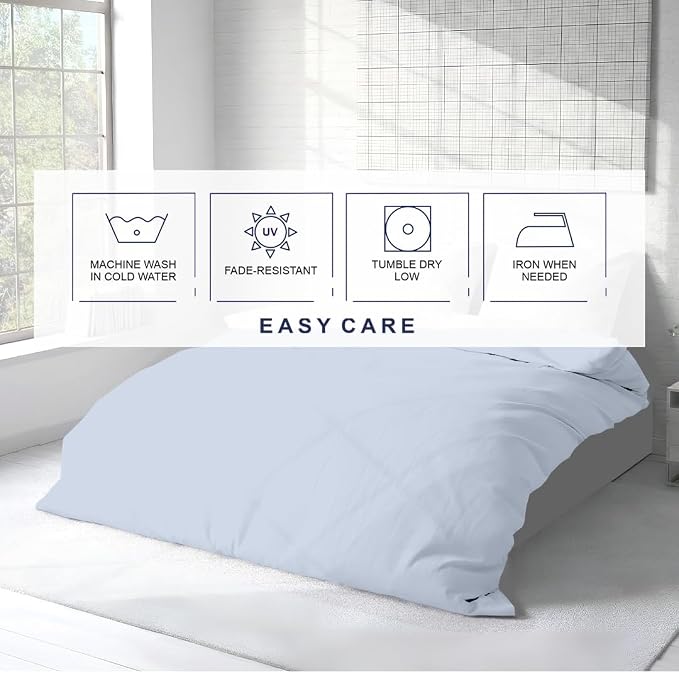 Kotton Culture 3 Pc California King Duvet Cover Set-100% Egyptian Cotton 600 - Image 6