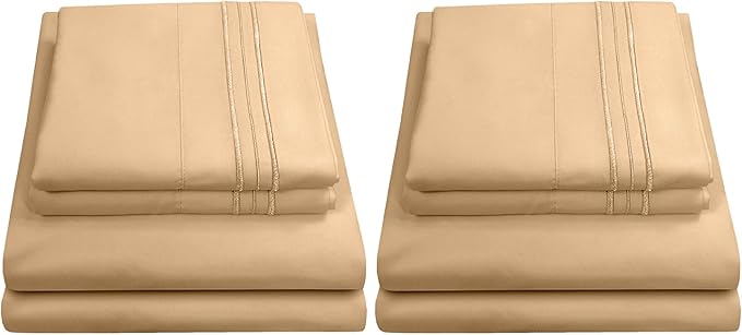 Twin Sheets - Breathable Luxury Sheets - 1800 Supreme Collection Extra Soft by SweetHomeCollection