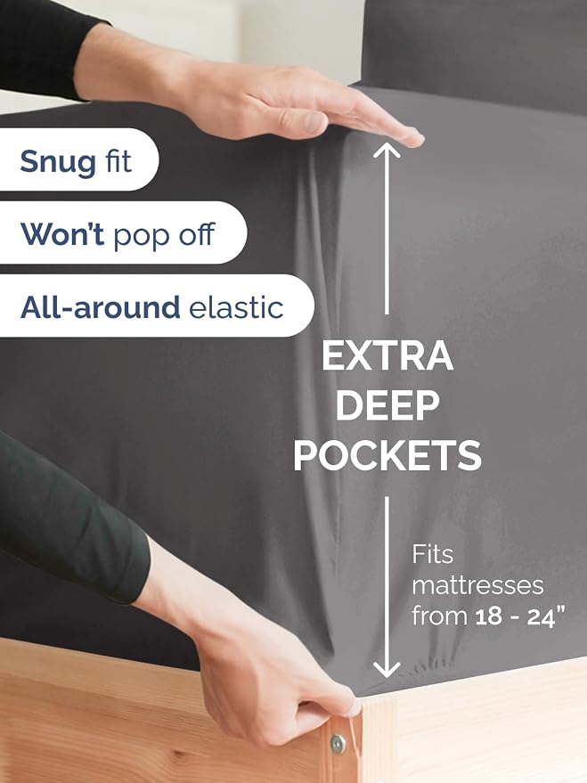 Extra Deep Twin XL Fitted Sheet - Image 2