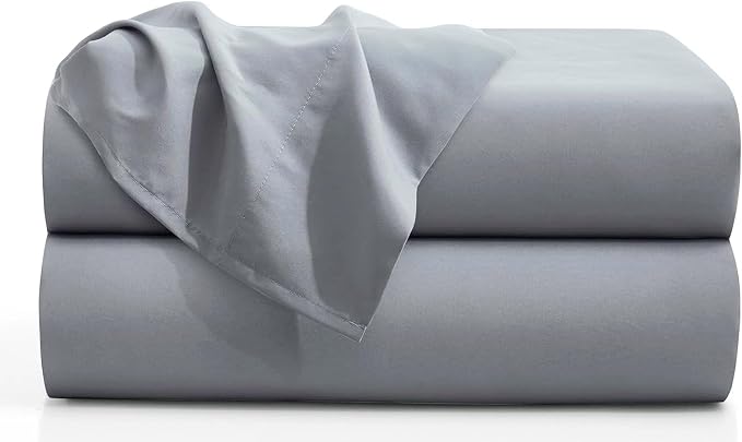 Microfiber Queen Bedding Flat Sheet, Ultra Soft and Wrinkle, Stain Resistant by FLCA