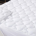 WhatsBedding Twin Mattress Pad, Fitted Twin Mattress Protector Soft by WhatsBedding